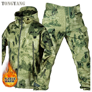 Traje Térmico de Forro Polar para Hombre TONGYANG, <span class=keywords><strong>Ropa</strong></span> de Caza, Uniforme Táctico de Soft Shell para Otoño e Invierno - Product Image 6
