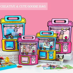 Sacs cadeaux en plastique à motif dessin animé, forme griffe de machine à pinces, pour bonbons et biscuits, avec fermeture Ziplock, pour fêtes - Product Image 3