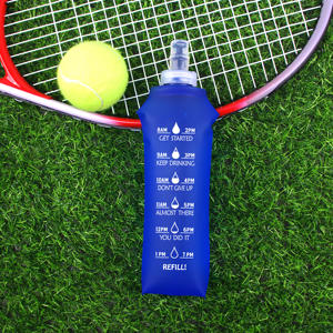 500ML extérieur course à pied doux de qualité alimentaire TPU pliable bouteille d'eau Sport <span class=keywords><strong>sac</strong></span> à eau flacon souple presser - Product Image 5