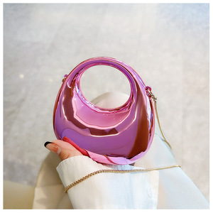 I-0288 Wholesale Designer <b>Bags</b> Luxury Acrylic Wedding Party <b>Clutch</b> Candy Color Wrist <b>Bags</b> Bright Dumpling Design Handbag - Product Image 2