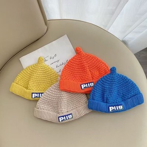 Sombreros de lana de punto grueso cálido para bebés de otoño e <span class=keywords><strong>invierno</strong></span>, sombreros de Jersey para niños y niñas - Product Image 3