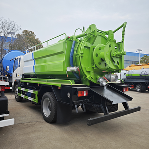 Camion d'aspiration des eaux usées haute pression HOWO pour le nettoyage des eaux usées, le dragage des égouts, l'assainissement et les travaux environnementaux municipaux - Product Image 2