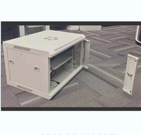 Armoire réseau murale en acier 4U, rack de serveur de centre de données 19 pouces avec portes en verre DDF, protection IP20