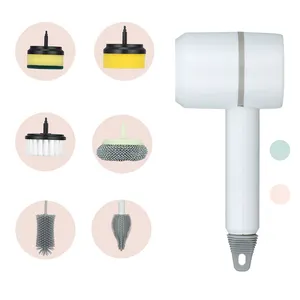 Cordless Power 3 Gear Speed Electric Spin Scrubber Brush Waterproof Electric Cleaning Brush for Kitchen Bathroom