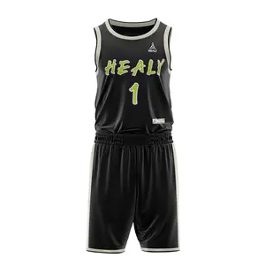 Youth Basketball Uniforms Vintage Basketball Jersey Custom Men Training Wear Basketball Vest Shorts Set