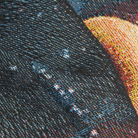 Couverture en tapisserie motif loup, tissée jacquard, écologique, vente en gros d'usine, avec personnalisation OEM ODM du LOGO et du motif