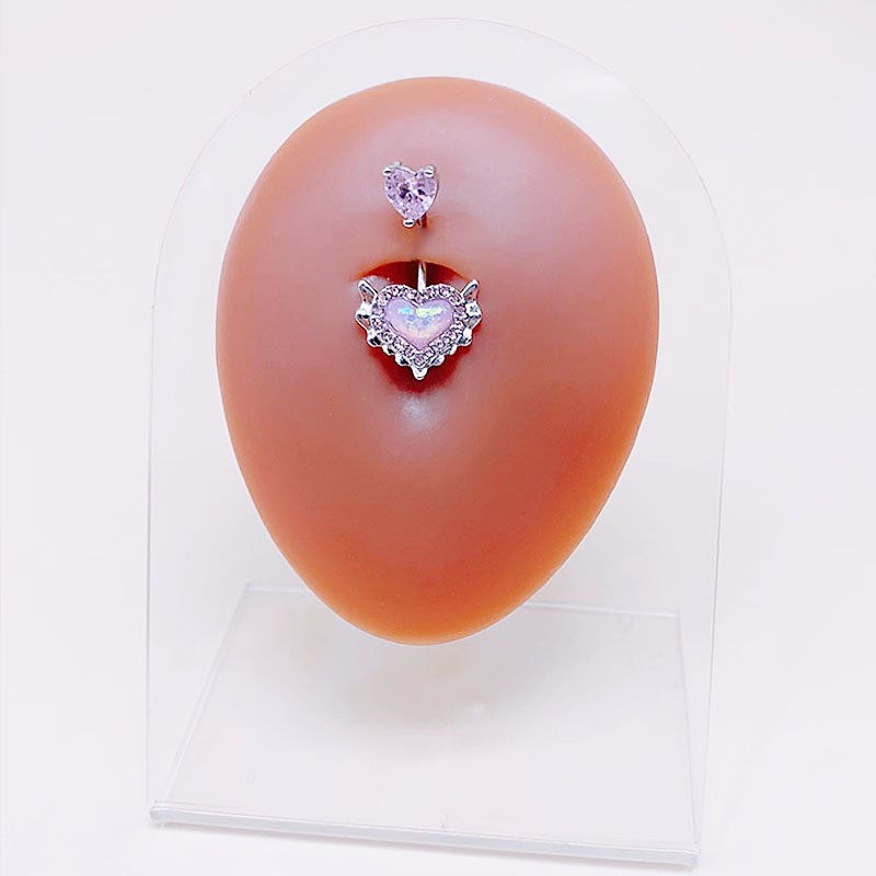 Anillo para ombligo rosa 1