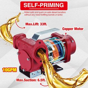 <span class=keywords><strong>12V</strong></span> DC Elektrische Explosieveilige Brandstofpomp 10 GPM Zelf-aanzuigende Benzinepomp Draagbare Oliepomp - Product Image 5
