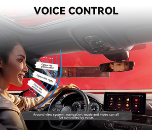 Wemaer 360 máy ảnh xe hơi hỗ trợ đảo chiều OEM 4G wifi 4 + 64G GPS Navigation gương Android Màn hình cảm ứng đài phát thanh stereo Carplay xe máy ảnh - Product Image 3