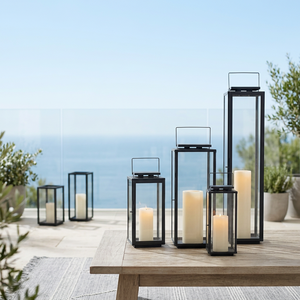 Wholesale Black Stainless Steel Modern Handmade Durable <b>Candle</b> <b>Holder</b> <b>Lanterns</b> for Christmas Home and Outdoor Decorations - Product Image 4