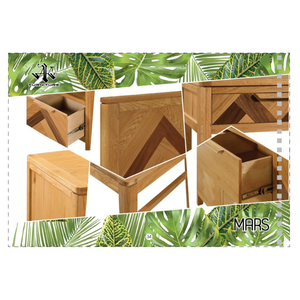 Ensemble de chambre à coucher en bois massif de chêne de haute qualité, écologique, durable, design moderne MARS, meubles de lit en bois en provenance du Vietnam - Product Image 5