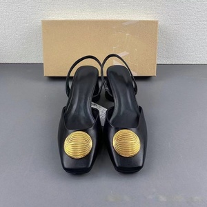 2026 Summer New Style Women's Sexy Thin Thick Heel Sandals Two Tone <b>Square</b> Head Buckle Hollow Rear Buckle Strap with <b>Headband</b> - Product Image 2