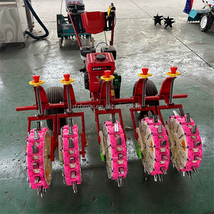 Seminatrice a due file con motore a benzina; seminatrice per mais, soia, sorgo; seminatrice multi-fila a benzina per piccole colture - Product Image 1