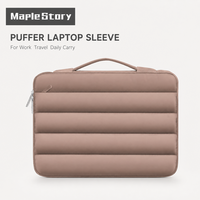 Housse pour ordinateur portable rembourrée, personnalisable avec logo OEM, avec poignée et poche avant pour ordinateur portable de 13, 14, 15 et 16 pouces