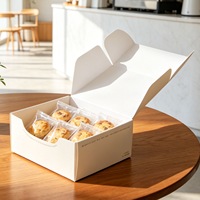 Boîtes d'emballage personnalisées en papier écologique pour boulangerie, recyclables, pour gâteaux et pâtisseries, avec impression de logo, pour usage alimentaire, type dossier