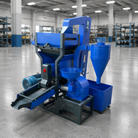 Machine à décortiquer le riz 5 en 1 : Nettoyage du paddy, élimination des pierres, décorticage, polissage et broyage des grains – Machine intégrée à fonctionnement facile