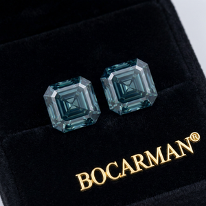 Pietre Sciolte di Moissanite VVS Taglio Asscher da 0,5-7 Carati, Bianche 6,5-11mm, con Effetto Colore/Fuoco, Produzione BOCARMAN - Product Image 4