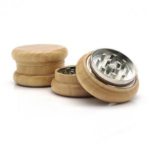 Neues billiges kunden spezifisches Logo verfügbar Gewürz brecher Schleifer Holz 2 Teil 2,16 Zoll - Product Image 5