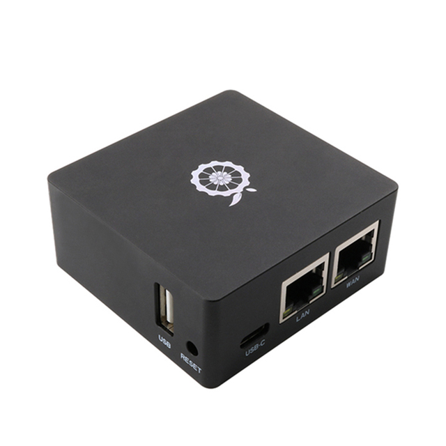 Orange Pi R1 Plus LTS RK3328 1GB Dual Gigabit Ethernet Gateways OpenWrt LEDE Development Board Metal Shell Soft Routing