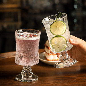 Verres à vin à long pied en cristal sculpté à la main, style <span class=keywords><strong>français</strong></span>, grands gobelets, verres à cocktail, vente en gros - Product Image 2