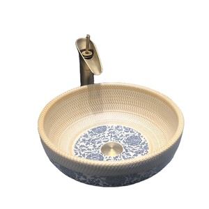 Mueble de Baño de Cerámica de <span class=keywords><strong>Diseño</strong></span> Moderno con Lavabo Redondo y Capacidad de 12L - Product Image 1