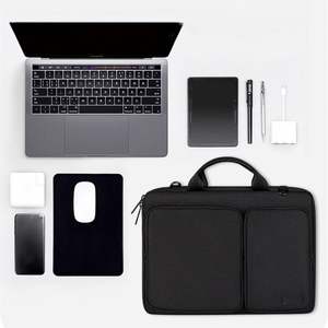 Sac d'ordinateur portable en polyester 15,6 pouces léger et imperméable, sacoche portable imperméable 13,3 pouces 14 pouces pour ordinateur portable, sac à bandoulière pour voyage - Product Image 3