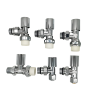 Robinet d'angle en laiton forgé de 3/4 pouce pour radiateur, vanne de contrôle de température et de mélange d'eau, filetage mâle OEM pour système de chauffage
