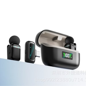 Custom Molded Mini Fingertip Lapel Clip Microphone Black 3-6 Hours Battery Life For Live Streaming Recording Interviews - Product Image 4