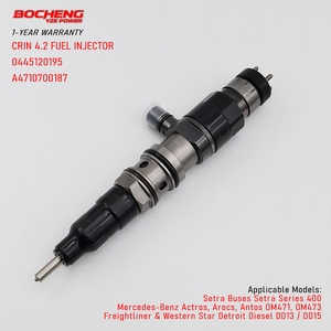 Injecteur Common Rail haute performance 0445120195 A4710700187 pour moteur Detroit Diesel DD13 Mercedes-Benz Actros OM471 - Product Image 1