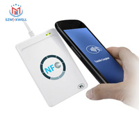 Lector de Tarjetas RFID S50 de 13.56MHz, Grabador de Tarjetas RFID con UID Escribible, Copiador, Duplicador, Clonador, Software Gratuito, Llaveros USB, NFC ACR122U