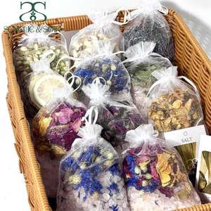 S&Soak EM/ODM Vente en gros <span class=keywords><strong>de</strong></span> sel <span class=keywords><strong>de</strong></span> bain exfoliant naturel <span class=keywords><strong>de</strong></span> luxe à la lavande rose, aux <span class=keywords><strong>cristaux</strong></span> <span class=keywords><strong>de</strong></span> l'Himalaya et aux herbes florales, en sachets <span class=keywords><strong>de</strong></span> thé pour le bain - Product Image 6