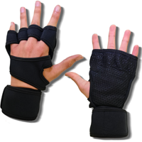 Gants d'entraînement personnalisés demi-doigts pour hommes et femmes, avec support de poignet, respirants, antidérapants, en polyester, rembourrés en nid d'abeille pour la musculation et le fitness