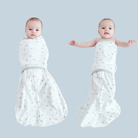 Nouveau design d'emmaillotage en coton bio super doux et chaud pour bébé avec un design mignon sûr et respirant pour les enfants