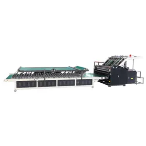 Mesin laminating karton bergelombang semi-otomatis kardus standar ekspor mesin laminator flute mesin pembuat kertas karton