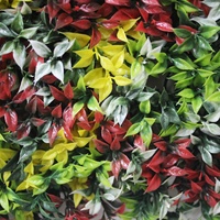 Mur de jardin Vertical, toile de fond, couleur suspendue, personnalisé, résistant aux UV, vente en gros, haie topiaire, mur en plastique, panneau de haie en buis artificiel