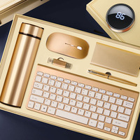 Coffret cadeau employé pour le bureau Coffret cadeau d'entreprise Costume d'homme d'affaires promotionnel de luxe Combo clavier Power Bag