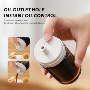 100ml Glass Oil <b>Bottle</b> <b>Mini</b> Soy Sauce Organizer Leak Proof Shaker Cooking Seasoning Oil Dispenser Container Kitchen Supplies - Product Image 2