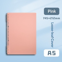 Reliure à anneaux pour carnet à feuilles mobiles A4 B5, couverture souple en PP, reliure à spirale, couverture uniquement