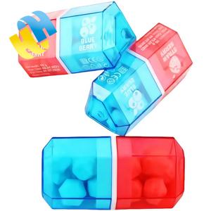 ממתקי סיטונאי תצוגה לעמוד בקבוק בצורת יהלום אוכמניות ותות לחץ לוח ממתקים 2-in-1 ילדים צעצוע oem - Product Image 5