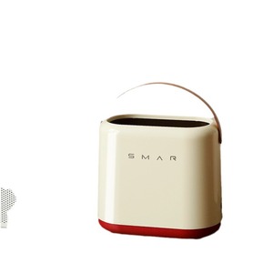 Cubo de Basura Rectangular Abierto en la Parte Superior, Color Blanco Crema, para Almacenamiento en Interiores - Product Image 4