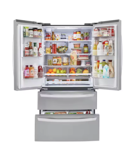 Thermoelectric 4-Door 36in Smart Auto-Defrost AIR COOLING <b>Refrigerator</b> 27.8cu.ft Capacity Stainless Steel Construction - Product Image 3