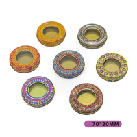 Boîte à safran en gros 3G, boîte en métal vide à motifs variés, emballage de haute qualité pour safran, boîte à safran à motifs variés