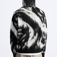 Benutzer definiertes Logo Oem Odm Pullover mit Rundhals ausschnitt Woll pullover Strickwaren Designer Winter Strick pullover Herren