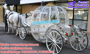 Carruaje de caballos de boda europeo a la venta Carruaje de caballos de turismo blanco con clase Carruaje de caballos de turismo blanco de Inglaterra - Product Image 3