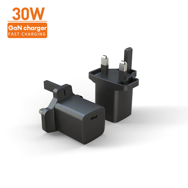 30W GaN PD Wall Charger Supercharger Technology Power Delivery Compatible iPhone 15 Huawei Xiaomi Oppo More Pro Max OTP US/EU