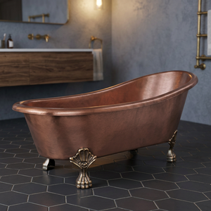 Freestanding Clawfoot Bathtub Oval Luxury Slipper Bath <b>Oil</b> Rubbed Bronze Finish Copper Bath Villa Bathroom Indian Home Crafts - Product Image 1