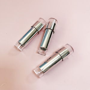 หลอดลิปบาล์มแบบใสขนาดเล็กยอดนิยม บรรจุภัณฑ์ลิปสติกพลาสติกเปล่าเคลือบโลหะสำหรับเครื่องสำอาง - Product Image 1