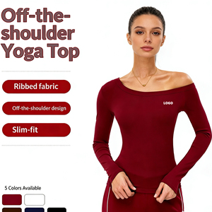 T-<span class=keywords><strong>shirt</strong></span> de sport personnalisé pour <span class=keywords><strong>femme</strong></span> à manches longues, décontracté, respirant, séchage rapide, pour le <span class=keywords><strong>yoga</strong></span> - Product Image 1