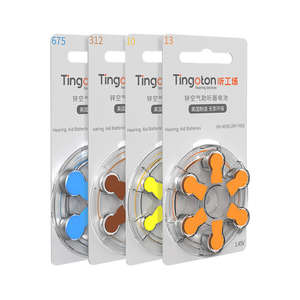 Großhandel Professionelle Günstige Knopfzellen-Zink-Luft-Hörgerätebatterien A10 A13 <span class=keywords><strong>A312</strong></span> A675 mit Langer Lebensdauer von 4 Jahren - Product Image 3