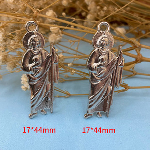 Personalizado de fábrica de plata antigua de aleación religiosa Benedict San <span class=keywords><strong>Benito</strong></span> encanto colgante para collar llavero Accesorios - Product Image 3